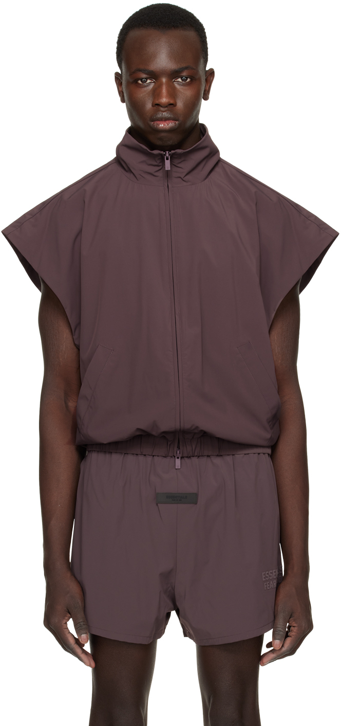 Essentials Purple Zip Vest