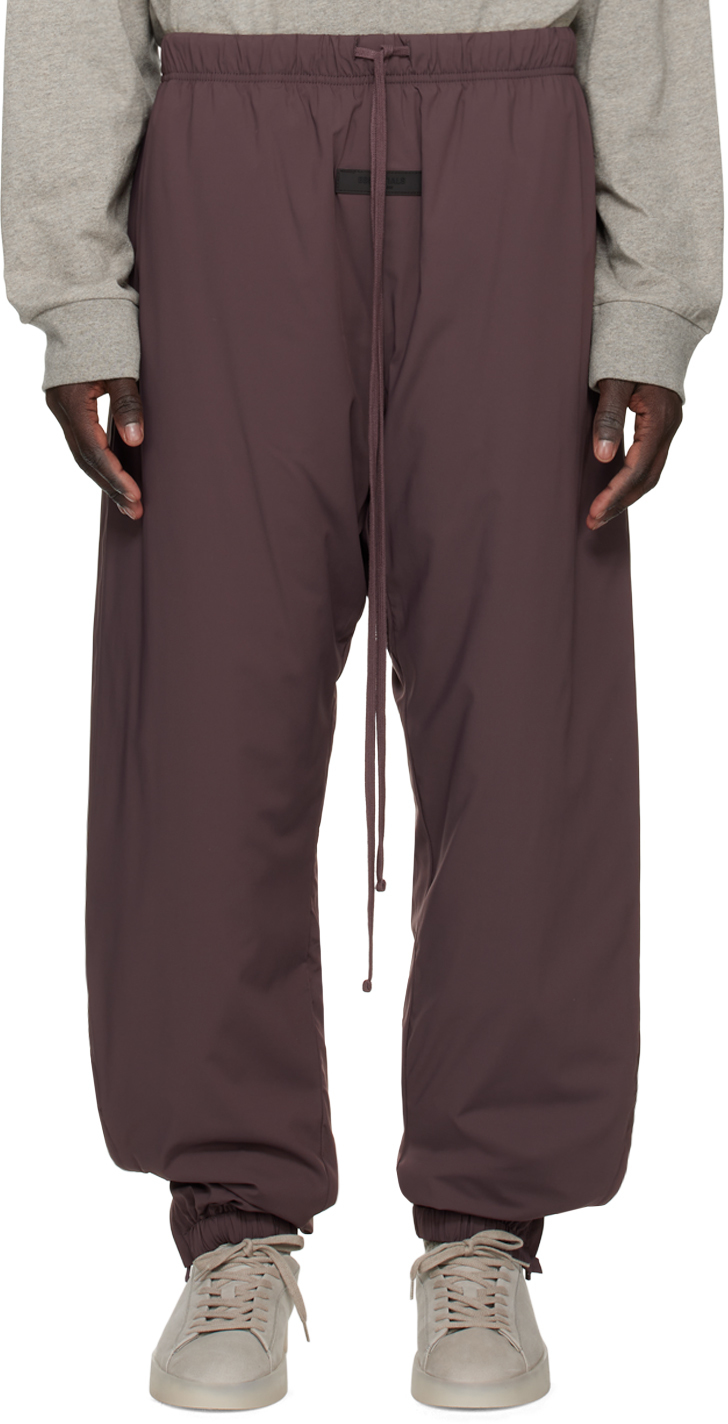 Fear of God ESSENTIALS: Purple Zip Cuff Track Pants