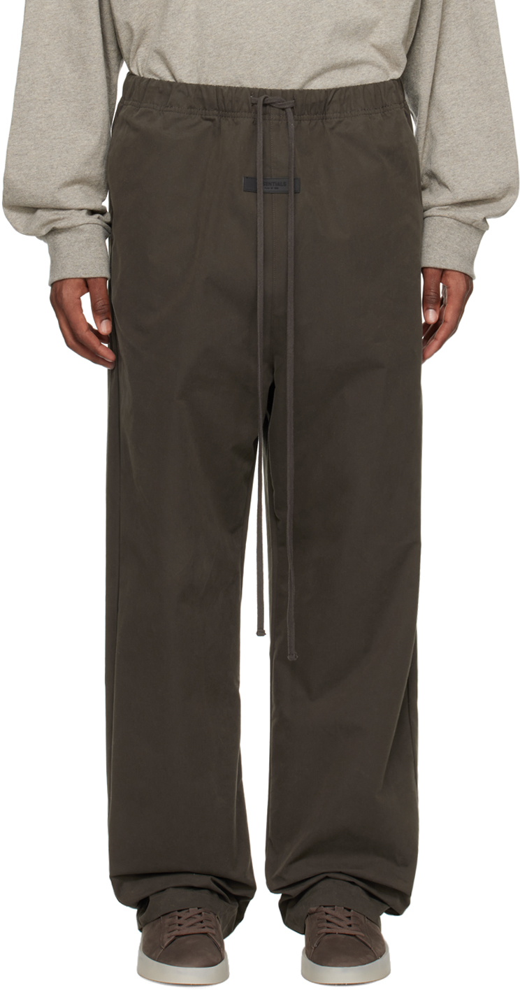 Essentials Gray Relaxed Trousers