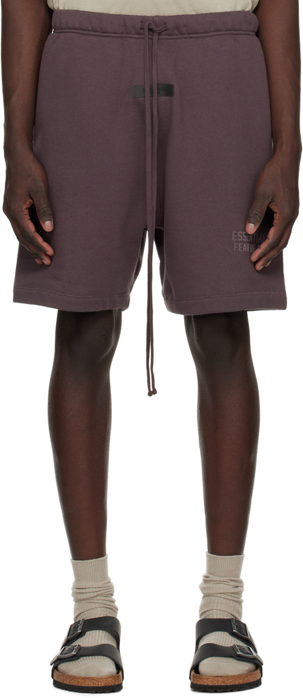 Essentials Purple Drawstring Shorts