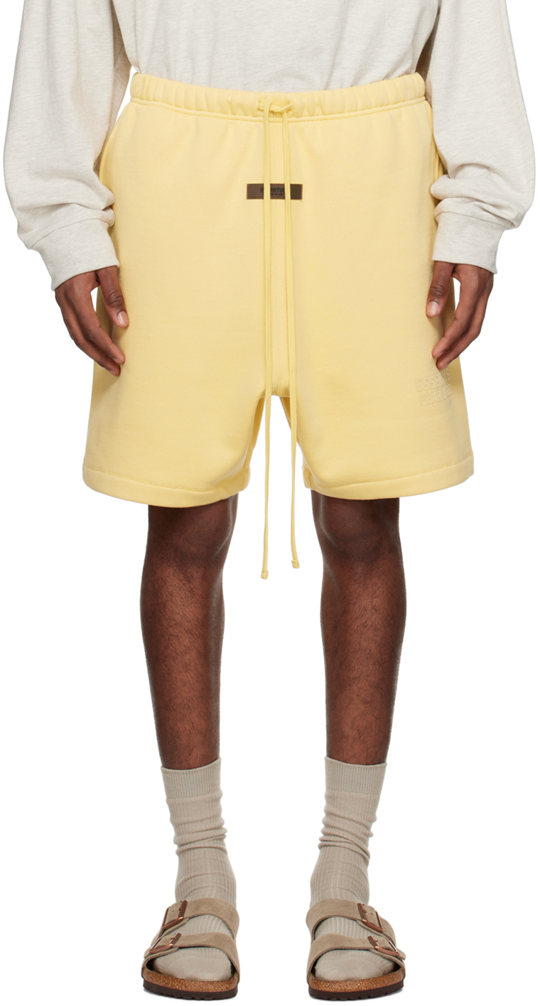 Essentials Yellow Drawstring Shorts