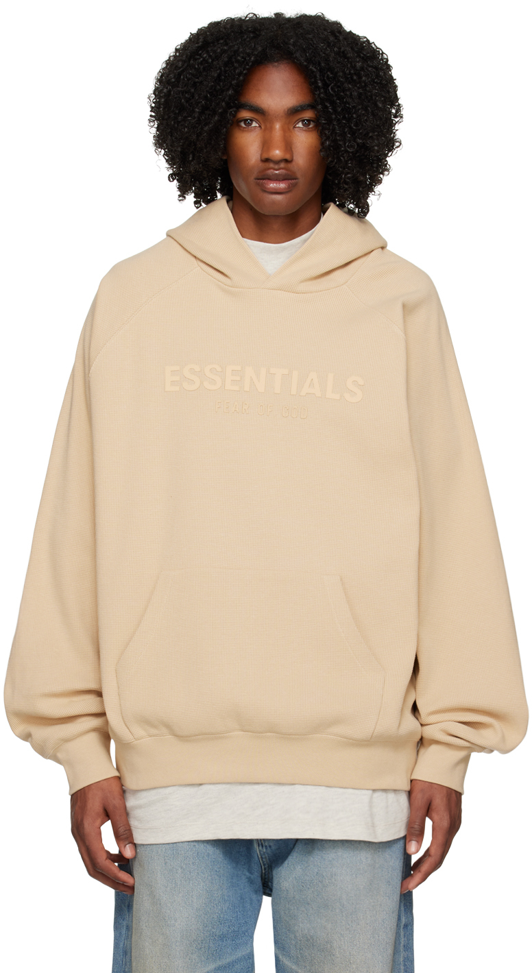 Essentials discount beige hoodie