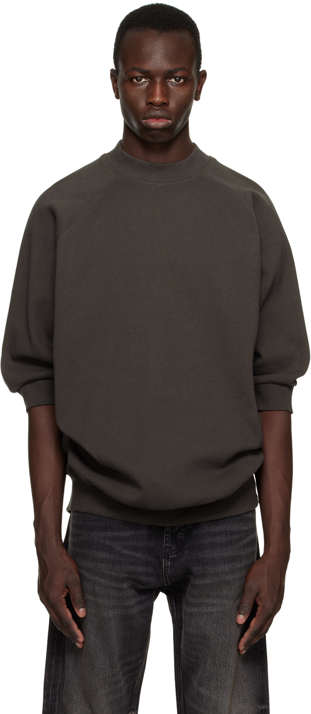 Gray Raglan Sweatshirt by Fear of God ESSENTIALS on Sale