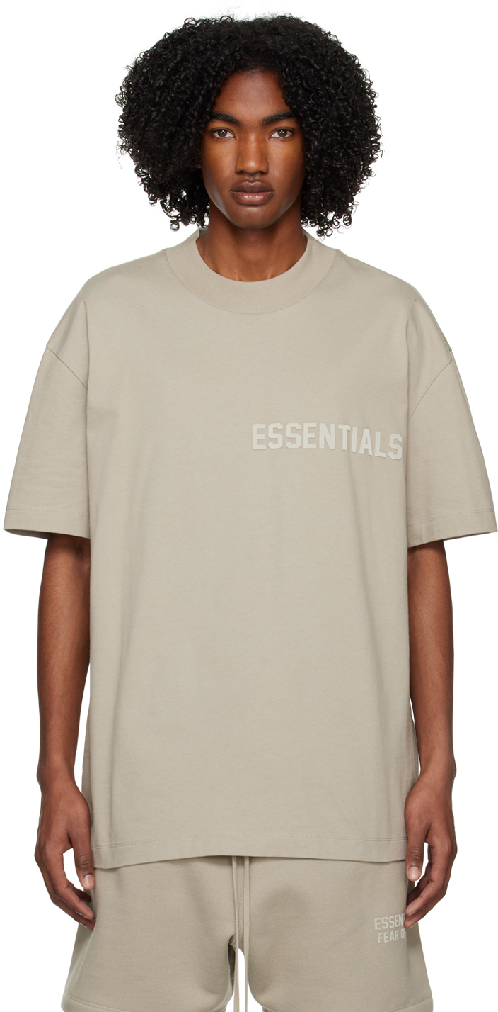 Gray Crewneck T-Shirt by Fear of God ESSENTIALS on Sale