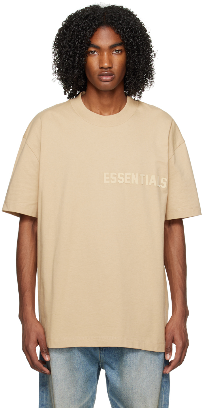 Fear of God ESSENTIALS: SSENSE限定 ベージュ Tシャツ | SSENSE 日本