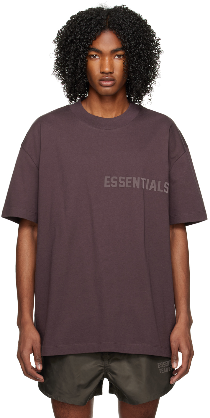 Fear of God ESSENTIALS: SSENSE Exclusive Purple T-Shirt