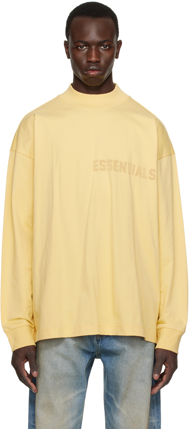 Essentials Yellow Crewneck Long Sleeve T-shirt