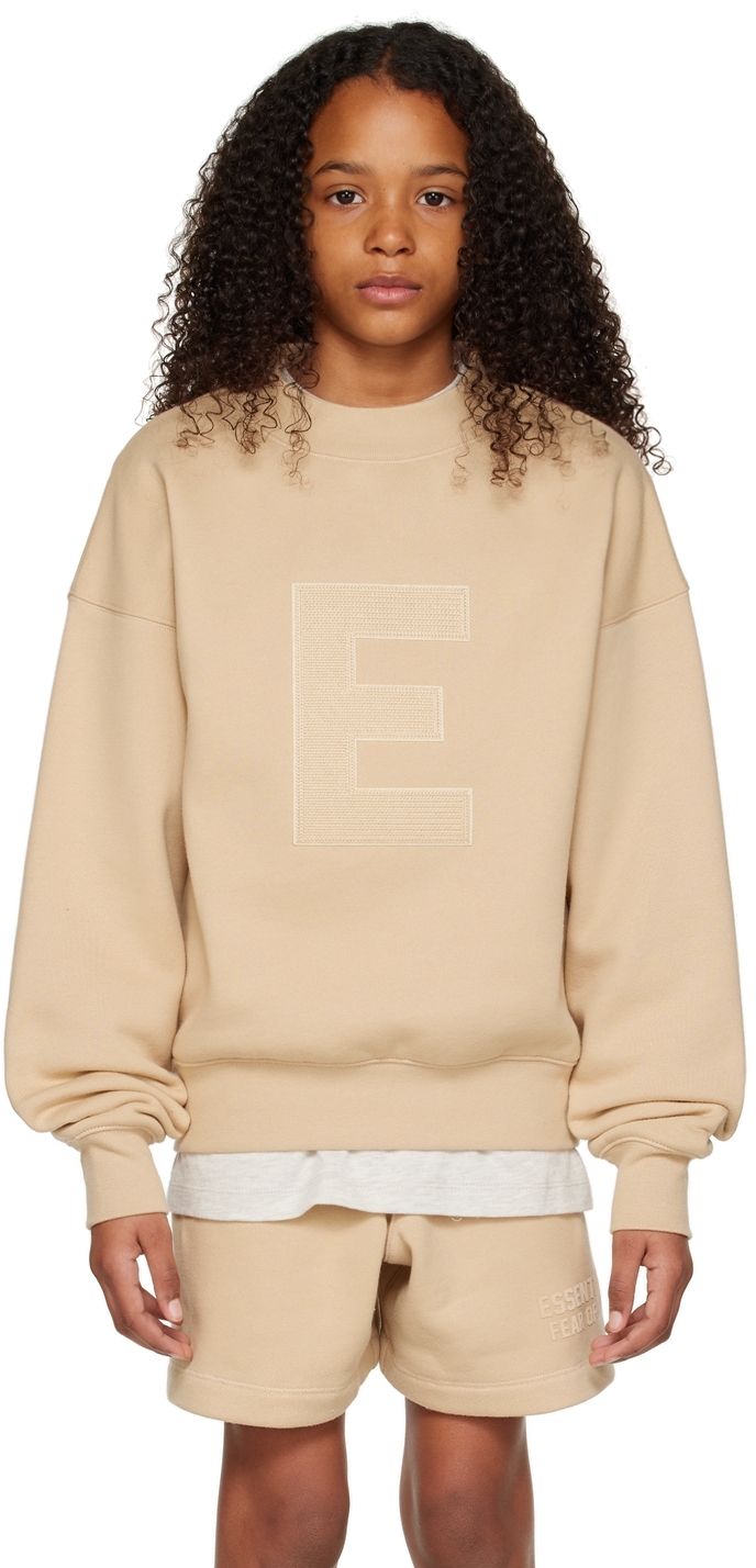 Essentials Kids Beige 'E' Sweatshirt