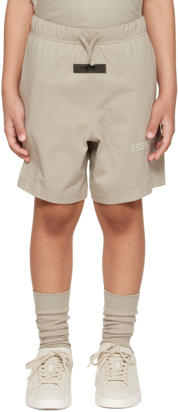 Essentials Kids Gray Patch Shorts