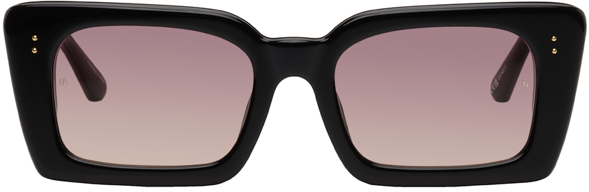 LINDA FARROW Black Nieve Sunglasses