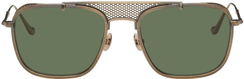 Matsuda Gold M3110 Sunglasses In Antique Gol