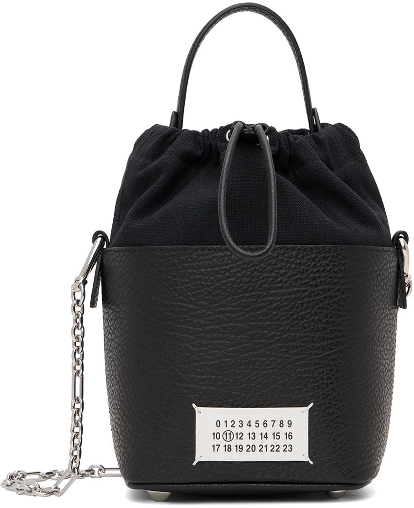 Maison Margiela: Black 5AC Bucket Small Bag | SSENSE