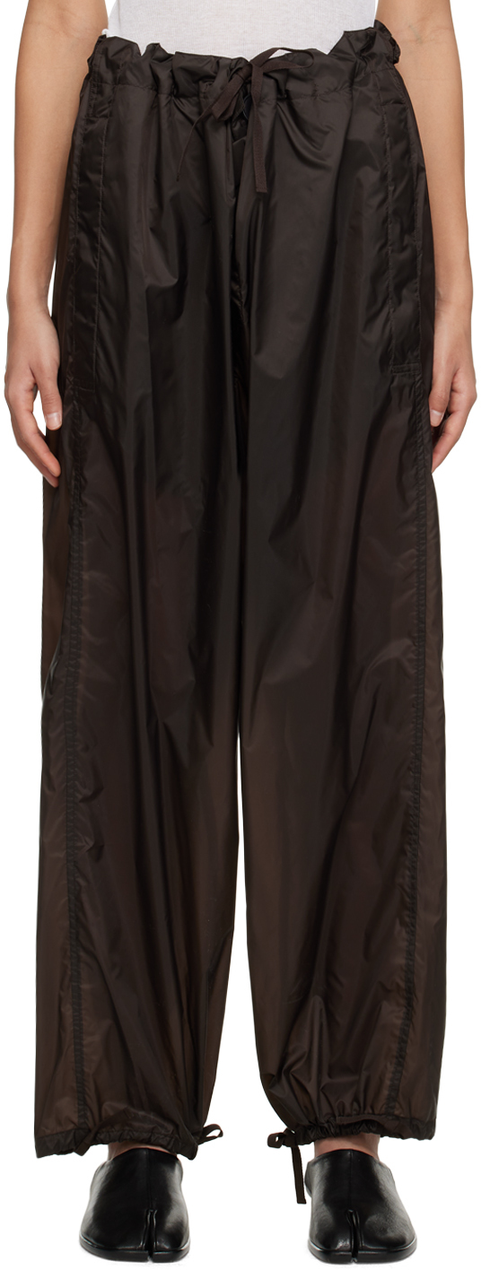 Maison Margiela Brown Loose Trousers In 144 Umber