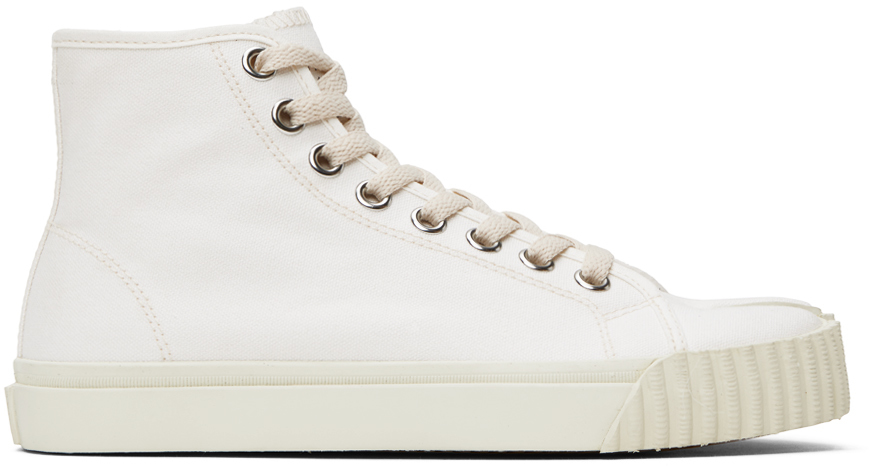 Maison Margiela White Tabi Sneakers In T1003 White