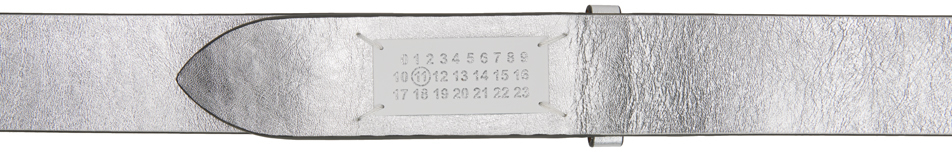 Silver Signature Logo Belt
