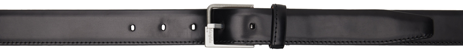Maison Margiela Black Pin-buckle Belt In T8013 Black