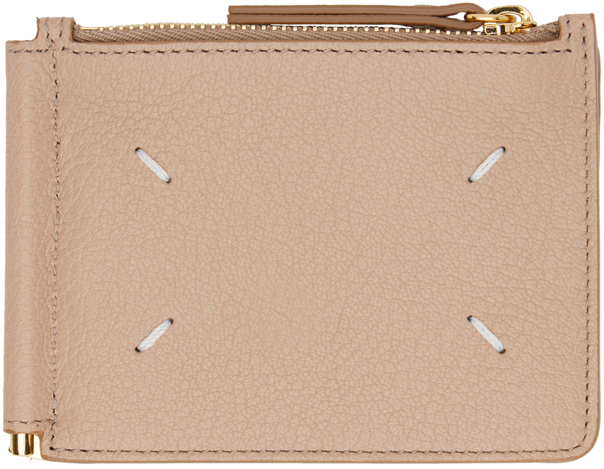 Maison Margiela Pink Four Stitches Wallet In T4310 Misty Rose