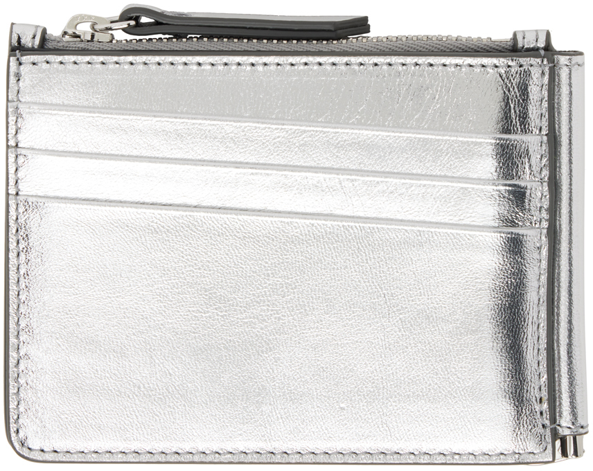 Maison Margiela Silver Money Clip Wallet In T9002 Silver