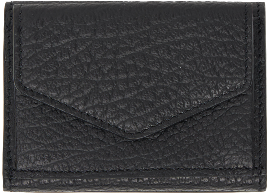 Maison Margiela: Black Four Stitches Pocket Wallet | SSENSE Canada