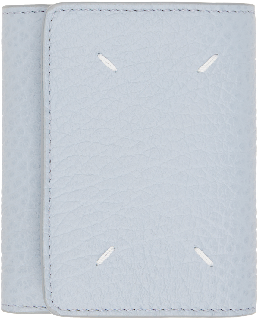 Maison Margiela: Blue Four Stitches Wallet | SSENSE