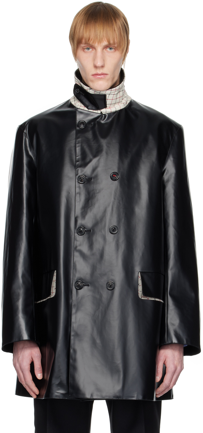Shop Maison Margiela Black Caban Jacket In 900 Black