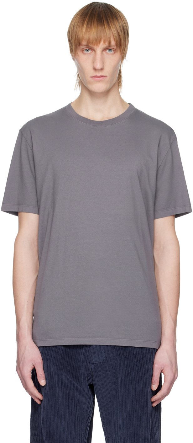 Maison Margiela: Gray Crewneck T-Shirt | SSENSE UK