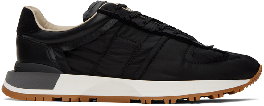 Maison Margiela Side Quilt Detail Sneakers In T8013 Black