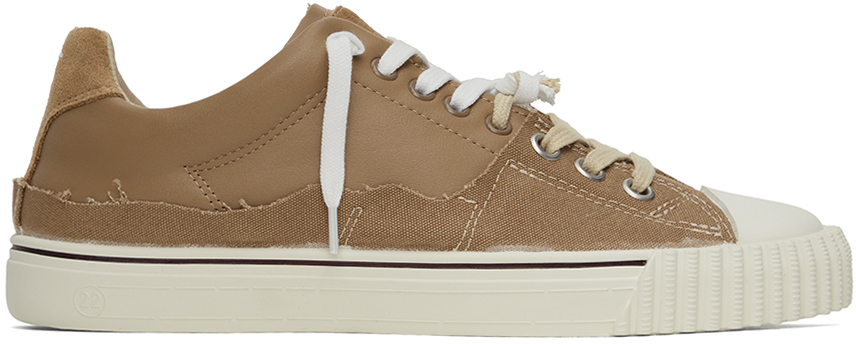 Shop Maison Margiela Brown New Evolution Sneakers In T2172 Chamois
