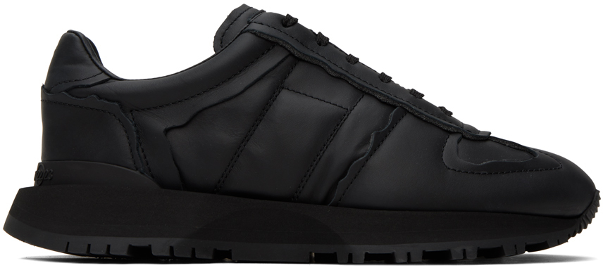 Shop Maison Margiela Black 50-50 Sneakers In T8013 Black