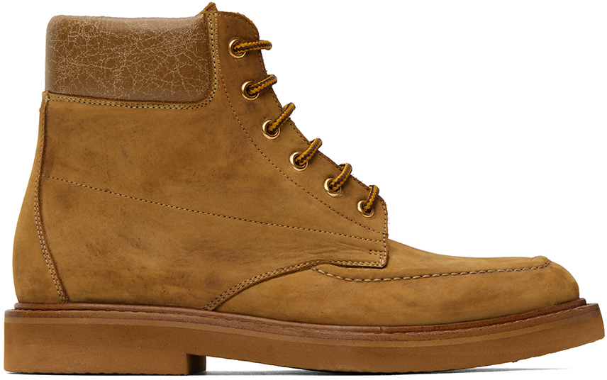Maison Margiela Tan Boots In H8778 Old Camel |
