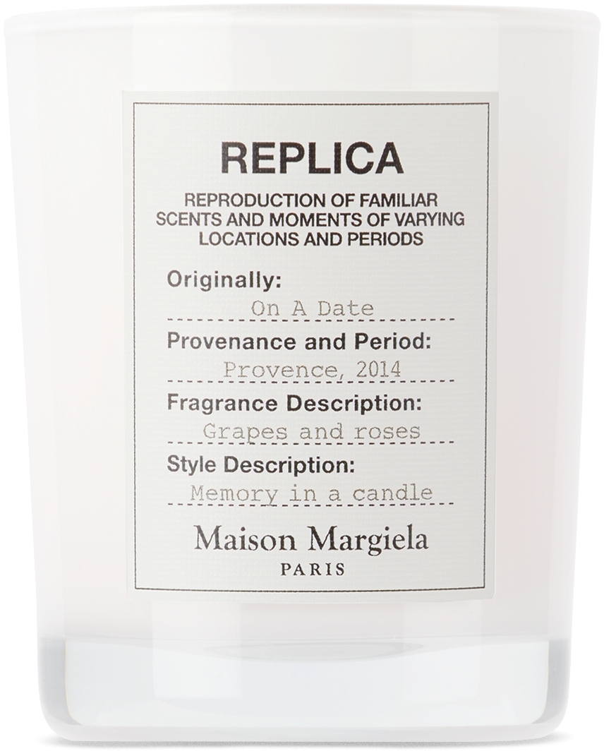 Maison Margiela Replica On A Date Candle In White
