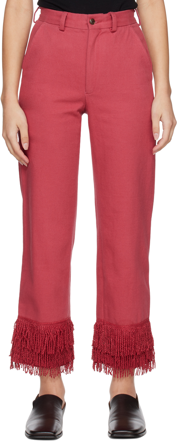 Bode Pink Limited Edition Bullion Trousers