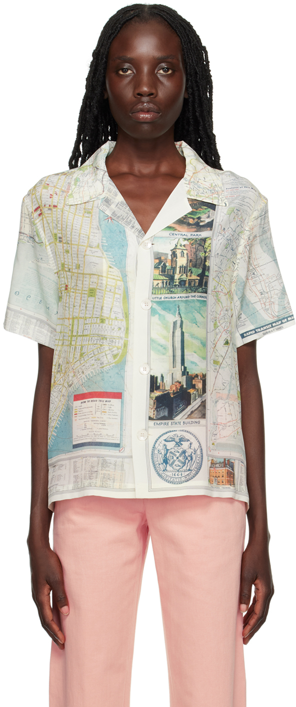 Multicolor New York City Map Shirt