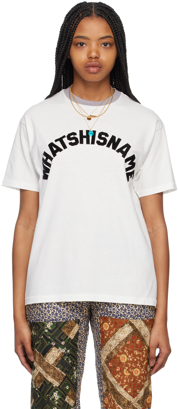 Shop Bode White 'whatshisname' T-shirt In Cream