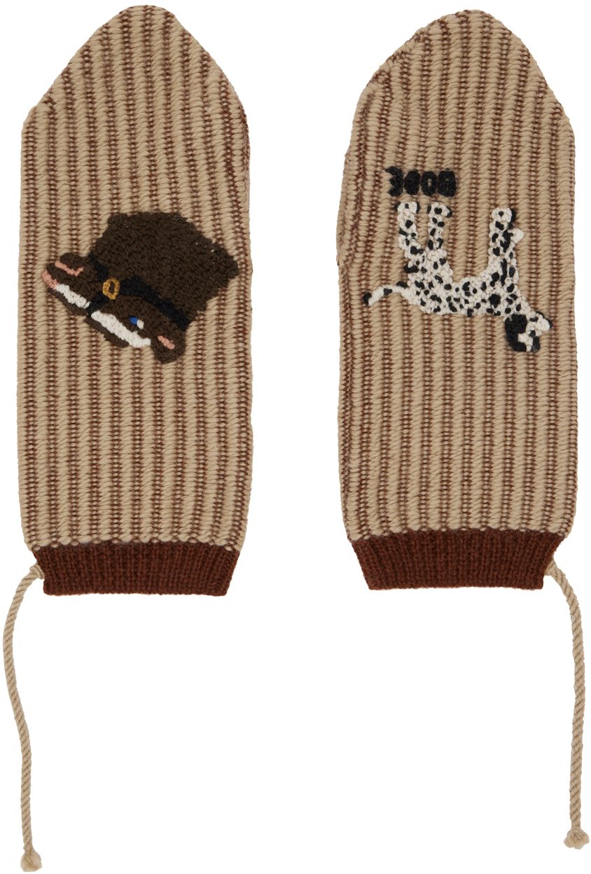 Rib Mittens - Bark main image 0