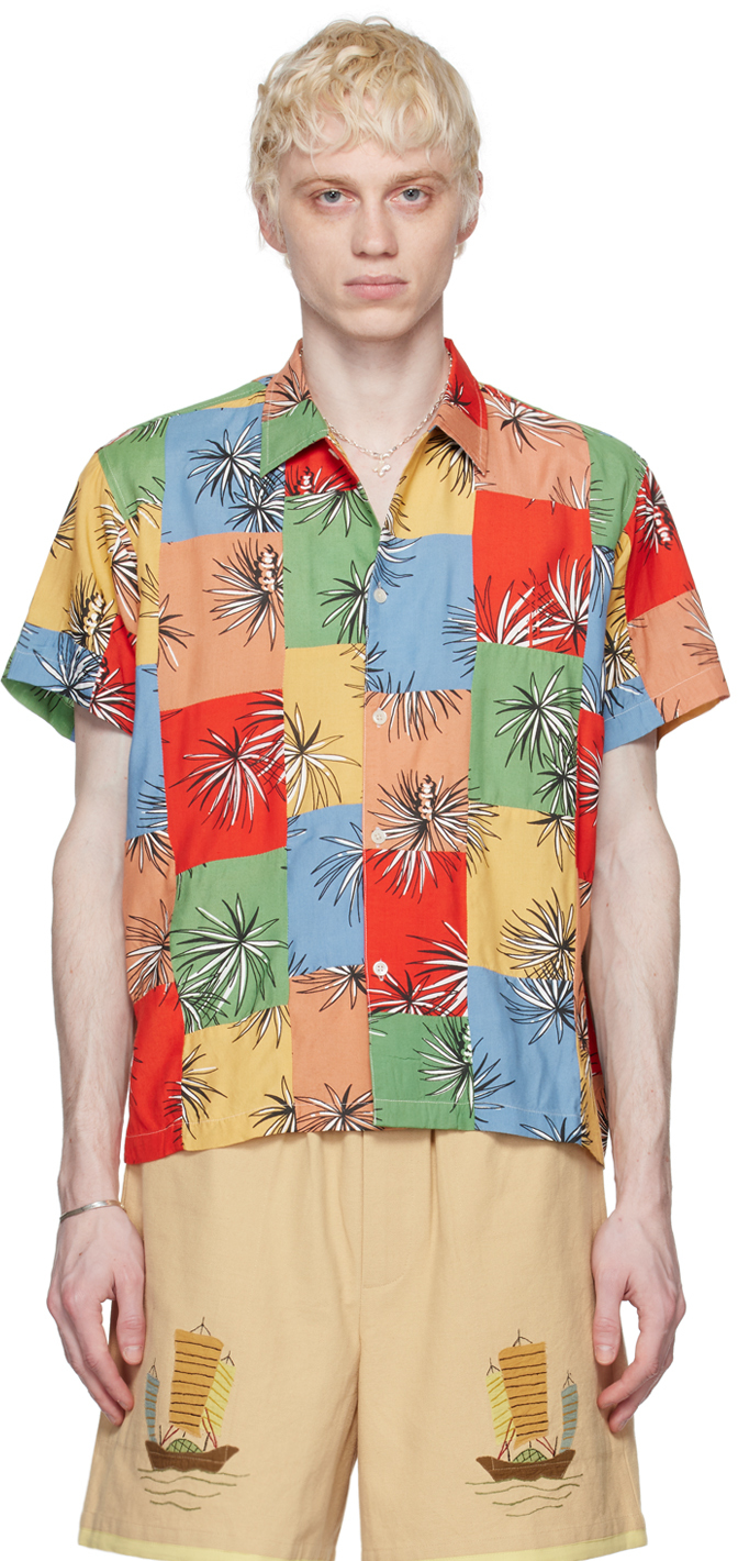 Bode: Multicolor Patchwork Tumbleweed Shirt | SSENSE
