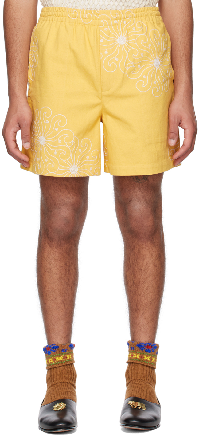 Yellow Soleil Shorts