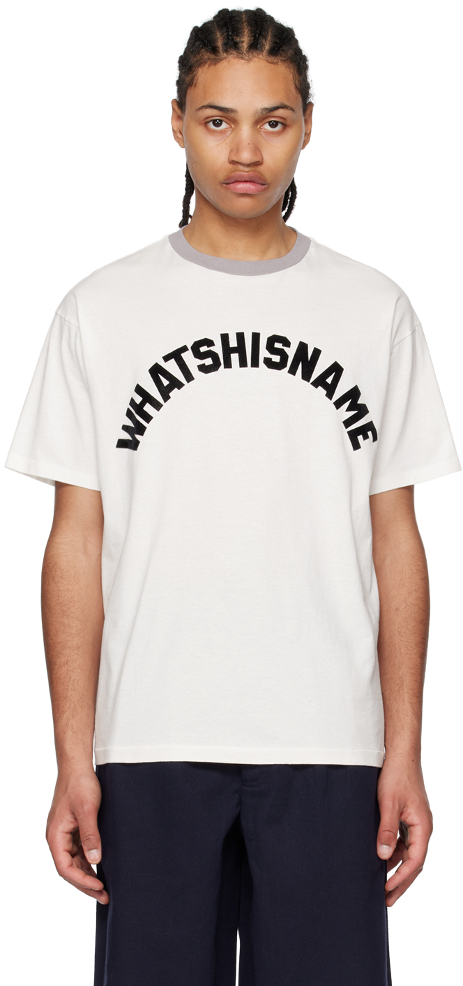 Shop Bode White 'whatshisname' T-shirt In Cream Cream
