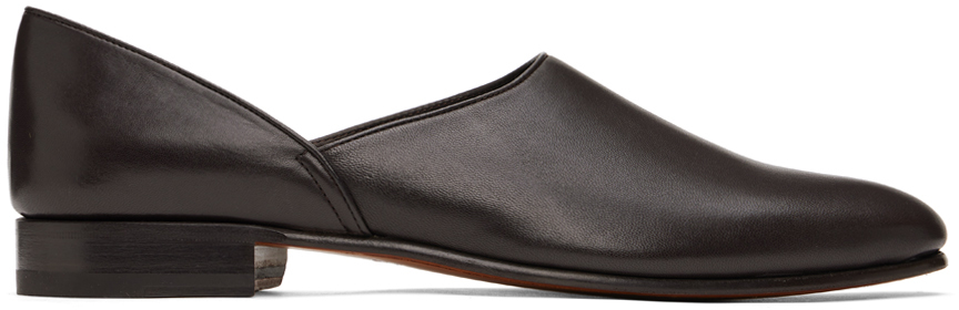 Bode Brown House Slippers In Dkbrn Dark Brown
