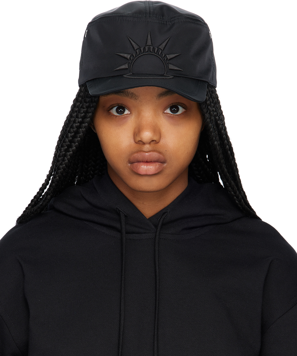 Shop Moncler Genius Moncler X Alicia Keys Black Cap In 999 Black