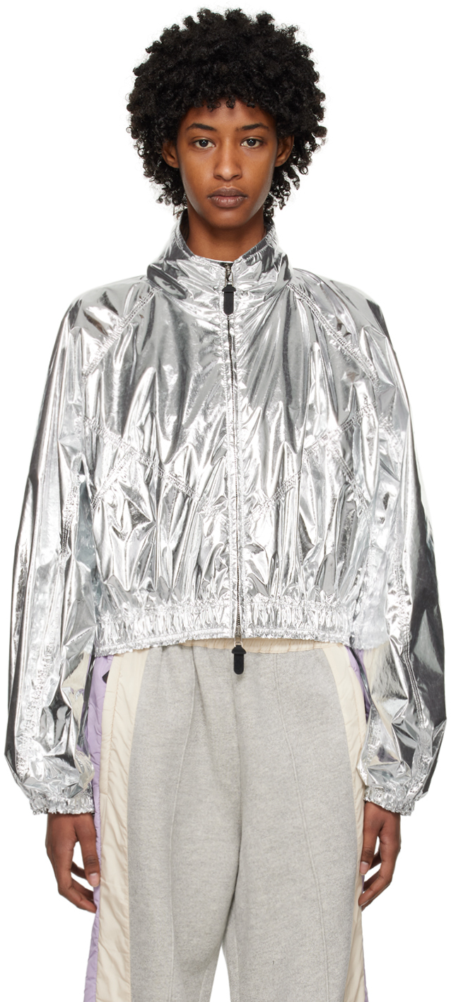 Moncler Genius: Moncler x Alicia Keys Silver Flatbush Jacket Moncler Genius: Moncler x Alicia Keys Silver Flatbush Jacket