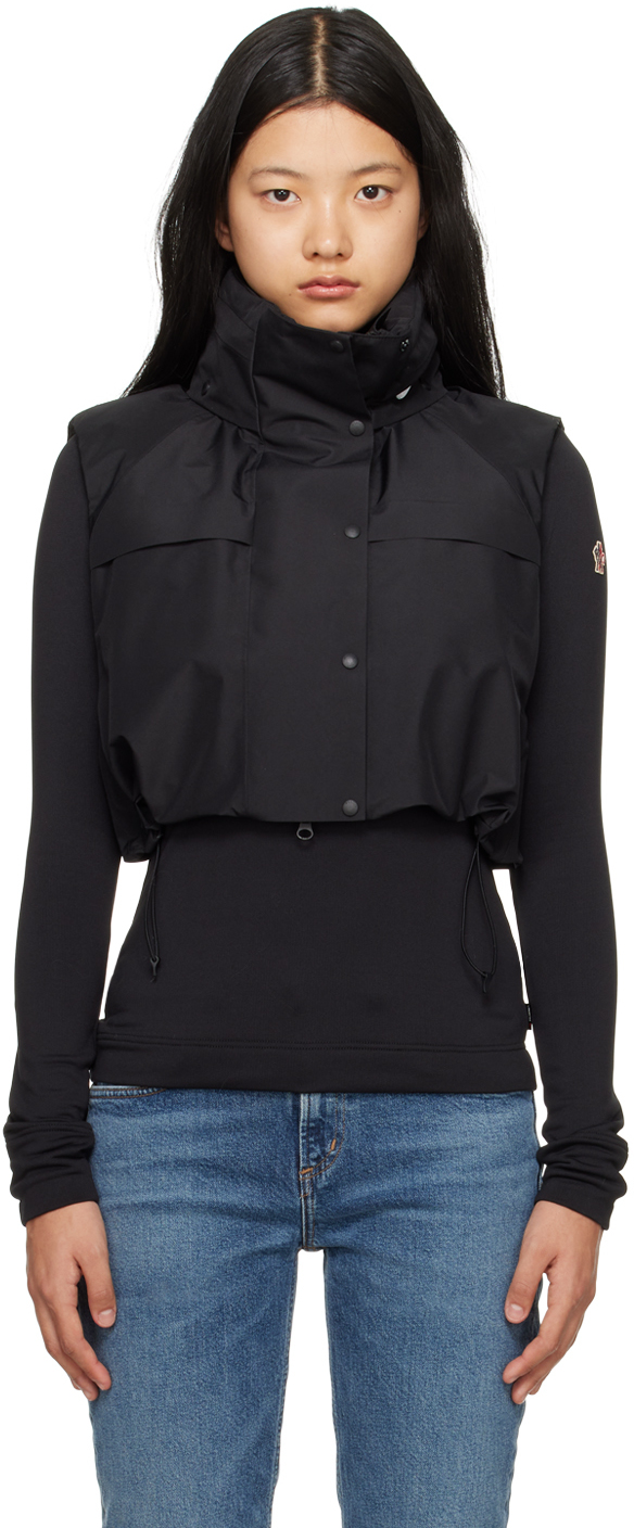 Shop Moncler Genius 2 Moncler 1952 Black Vanilis Down Vest In 999 Black