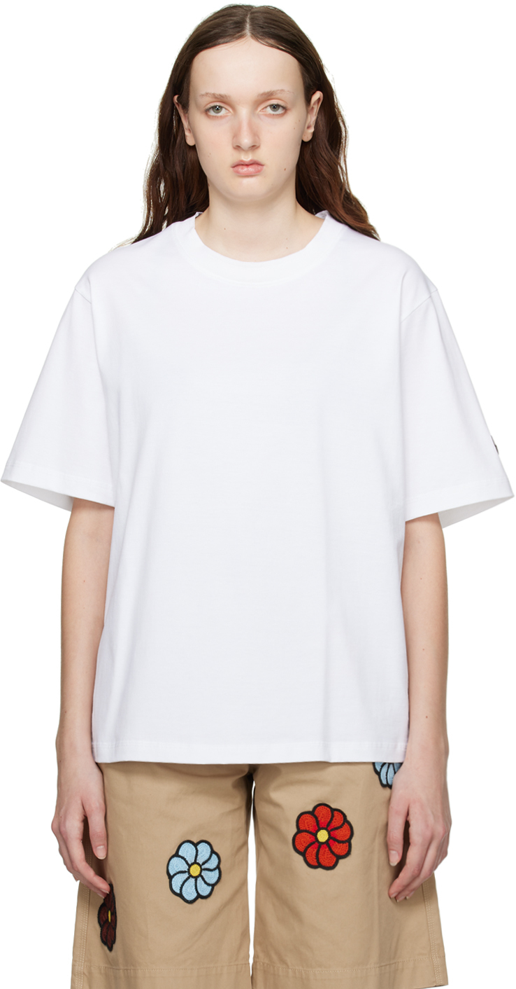 Shop Moncler Genius Moncler X Alicia Keys White Printed T-shirt In 01a White