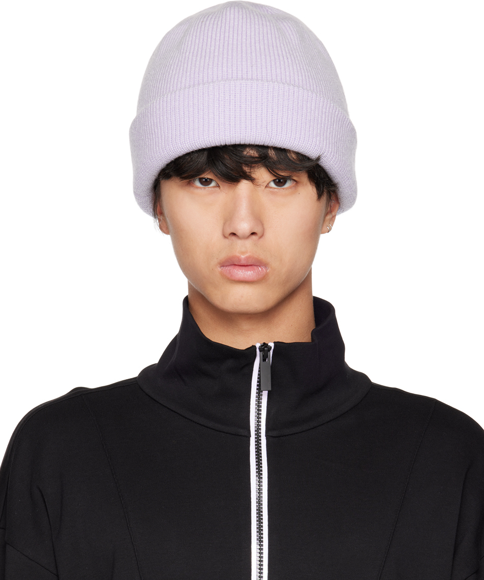 Moncler Genius Purple Patch Beanie In 601 Lilac