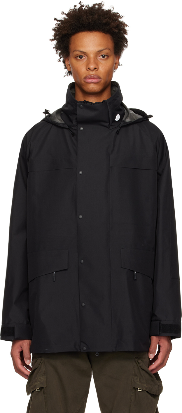 4 Moncler HYKE Black Rhonestock Coat