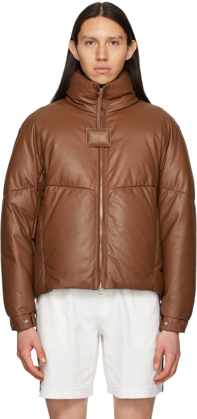 1 Moncler JW Anderson Grasmoor Padded Leather Down Jacket