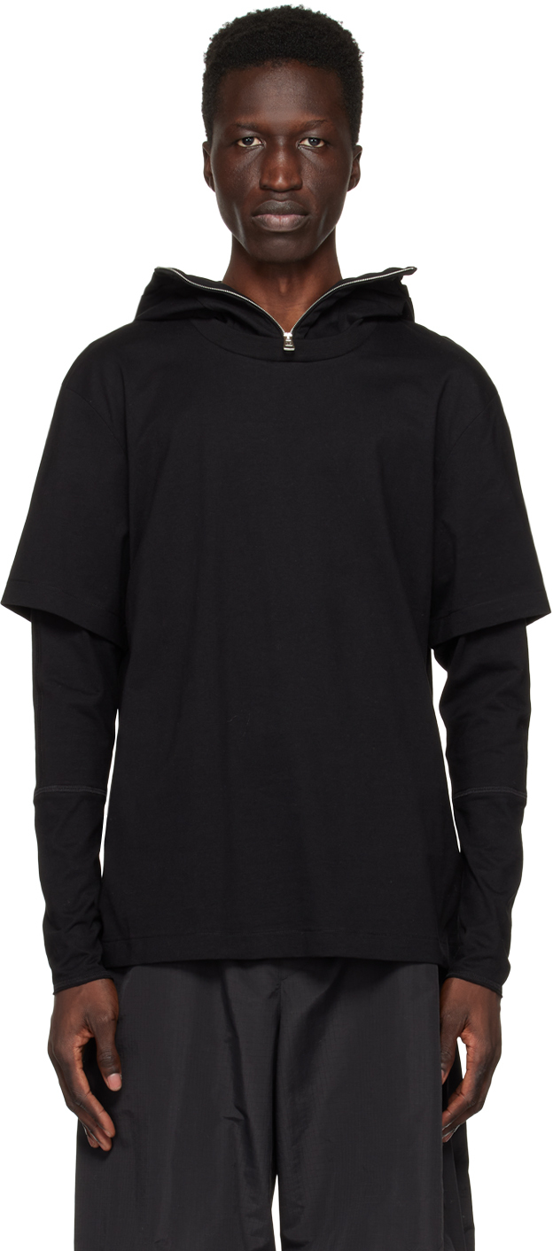 Moncler Genius 6 Moncler 1017 ALYX 9SM Black Layered Long Sleeve T-Shirt