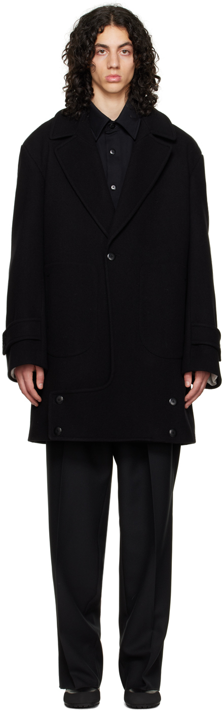 Black Notched Coat
