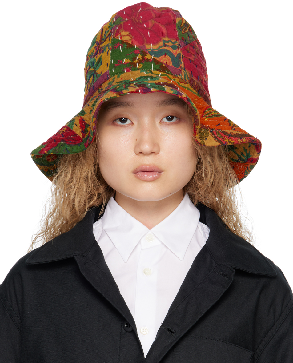 Engineered Garments Multicolor Dome Hat In Nd029 Khaki Triangle