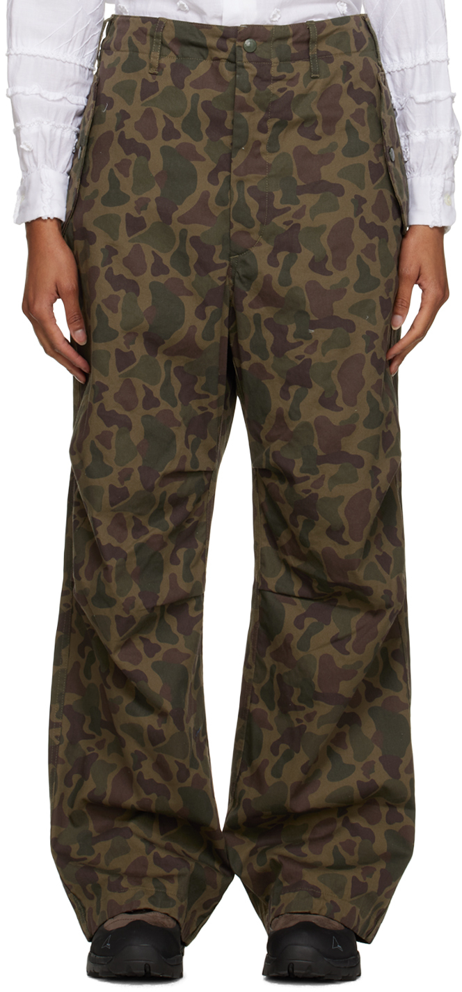 Engineered Garments Khaki Camouflage Trousers